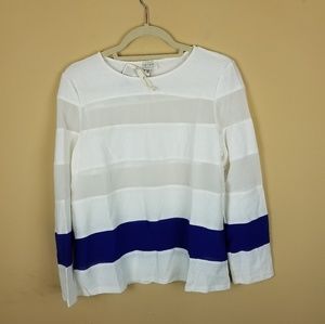 4/$25 Harlyn Blue and White Striped Blouse